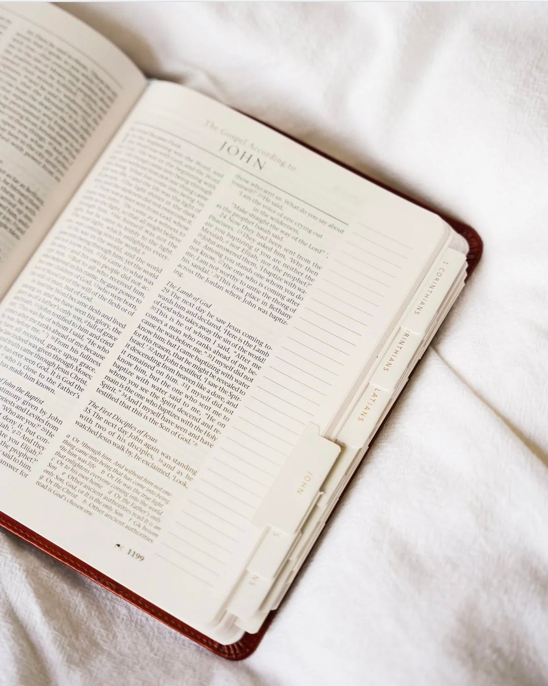 Gold & White Catholic Bible Tabs