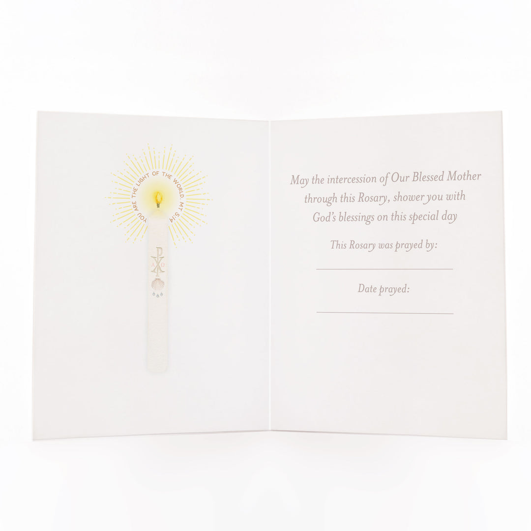 Rosary Card | Sacrament | Baptism