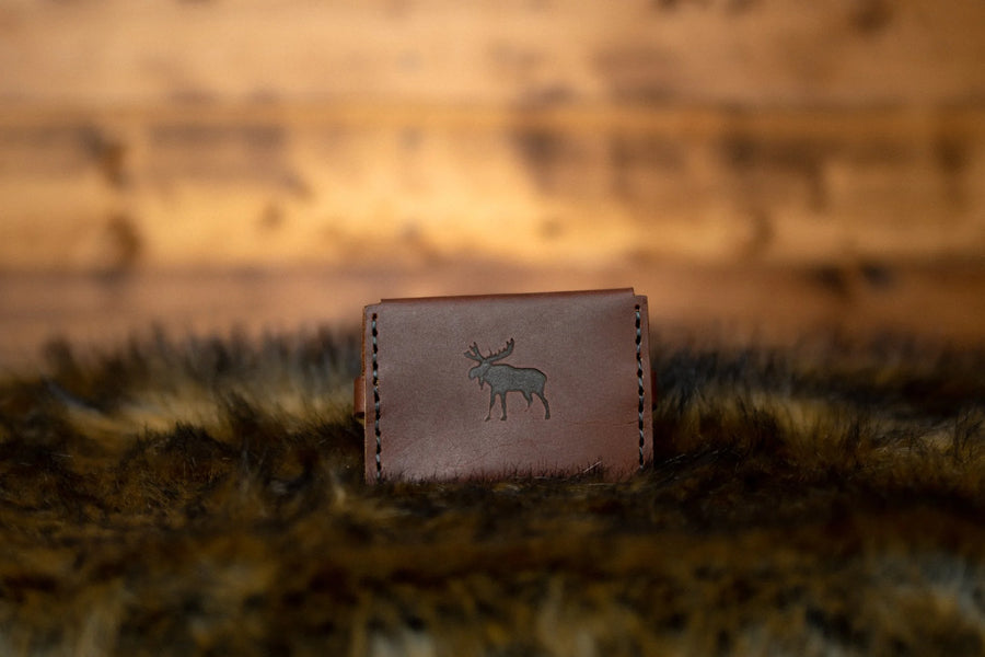 Men's OréMoose leather rosary pouch