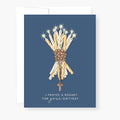 Birthday rosary card (navy)