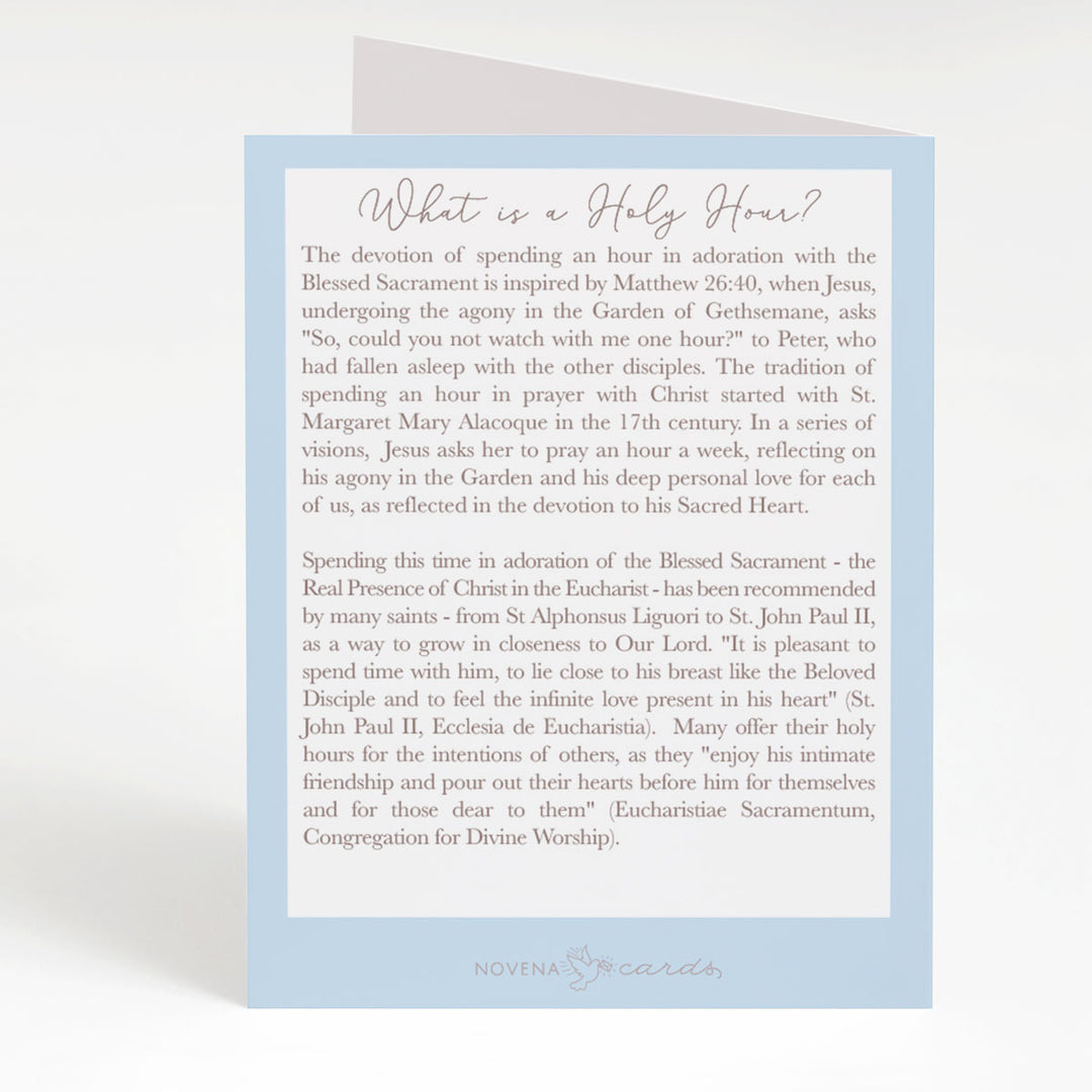 Holy Hour Card | Blue