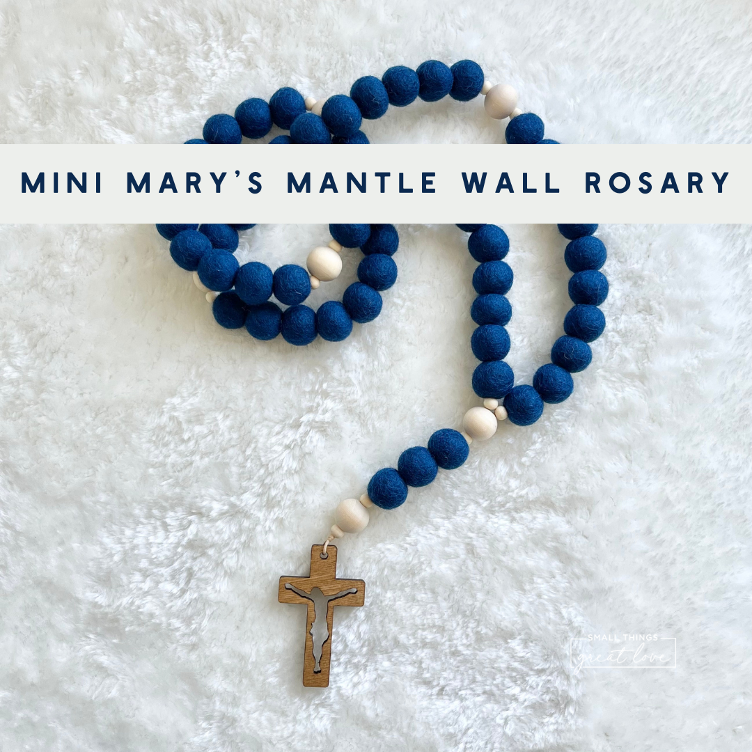 Mini Mary's Mantle Wall Rosary