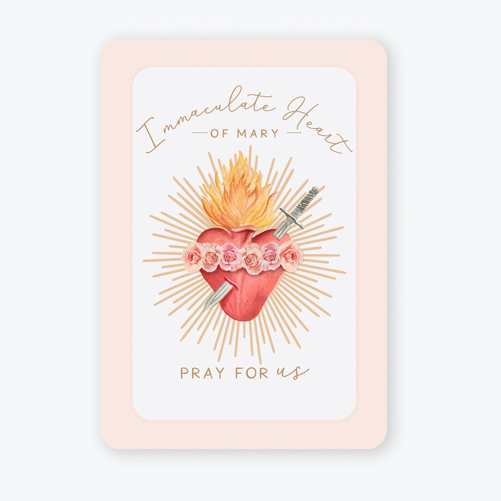 Immaculate Heart of Mary prayer card