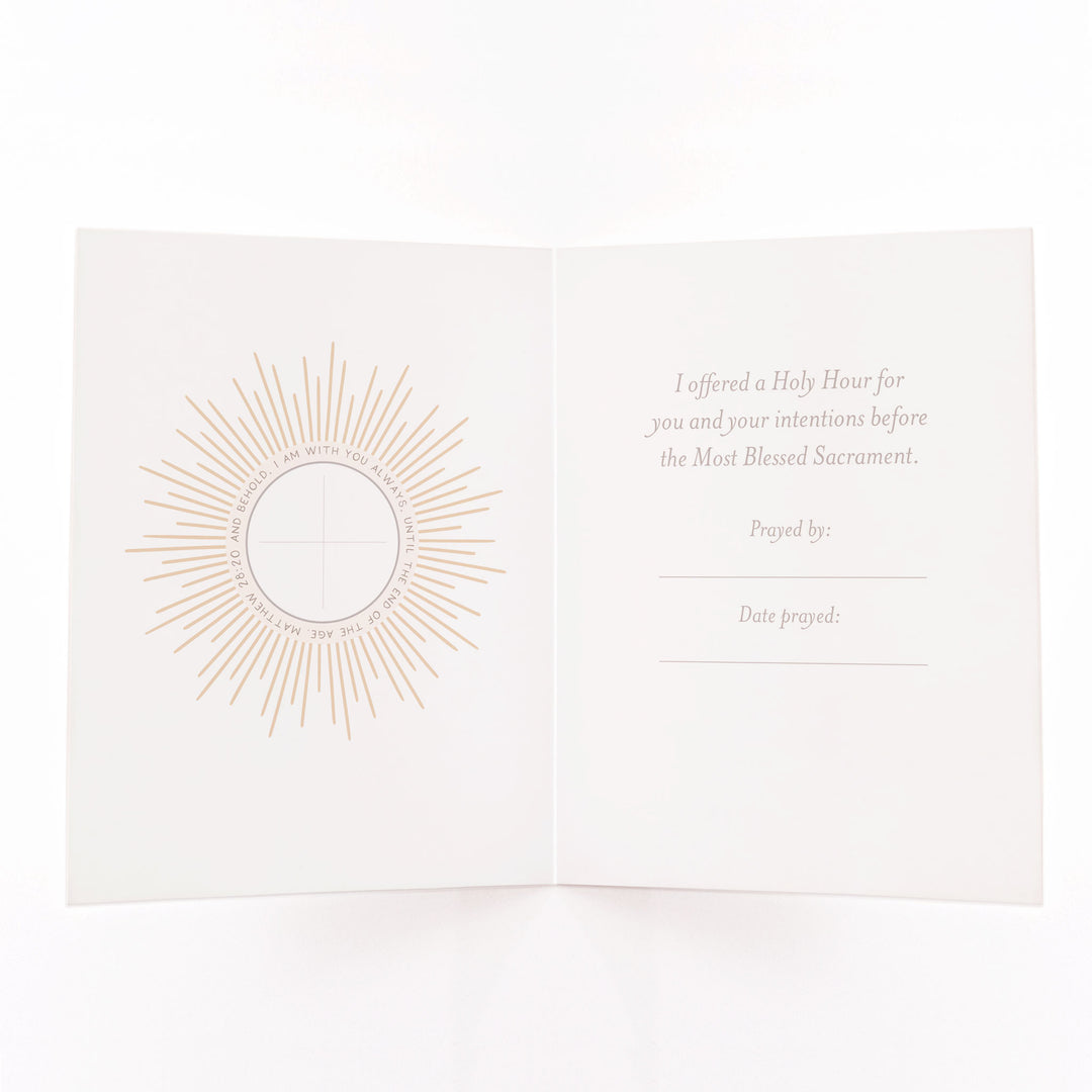 Holy Hour Card | Blue