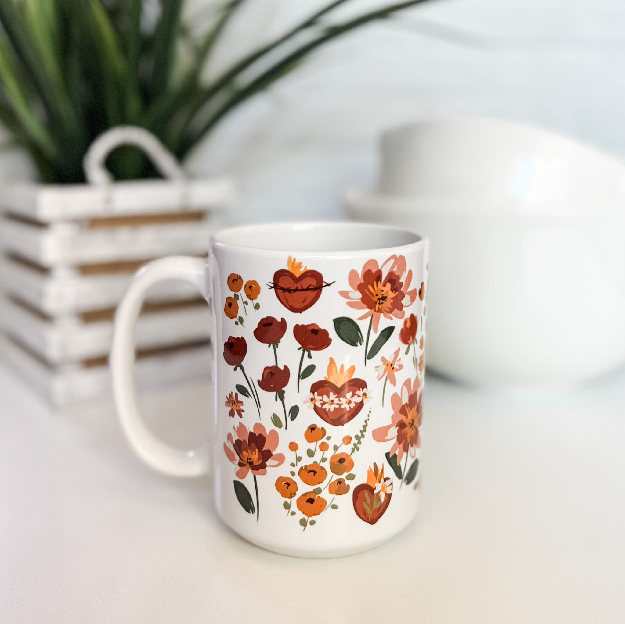 Holy Family Hearts mug