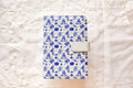 Blue Marian faux leather journal