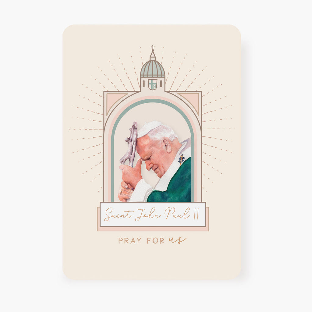 Saint John Paul II prayer card