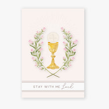 Stay with me Lord prayer card