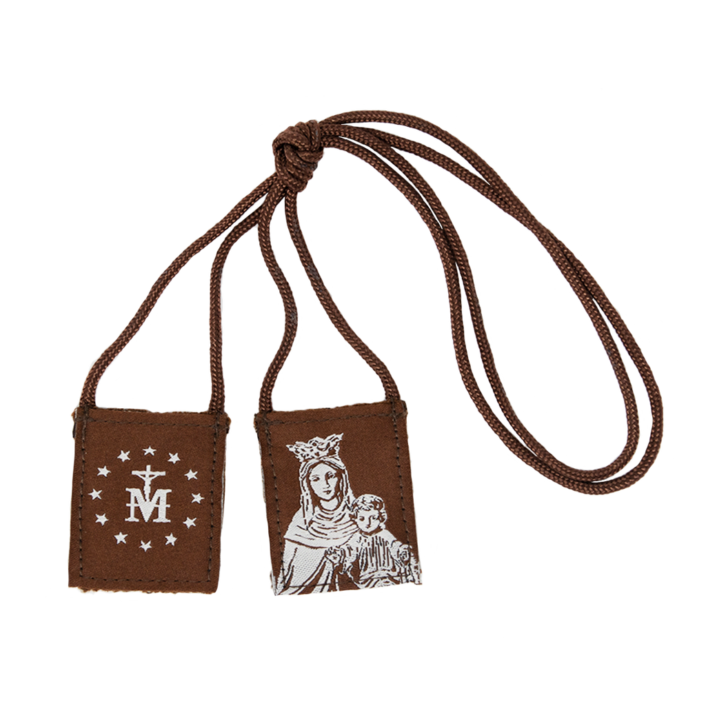 OLMC Crown of Stars | Our Lady of Mt. Carmel Premium Brown Scapular