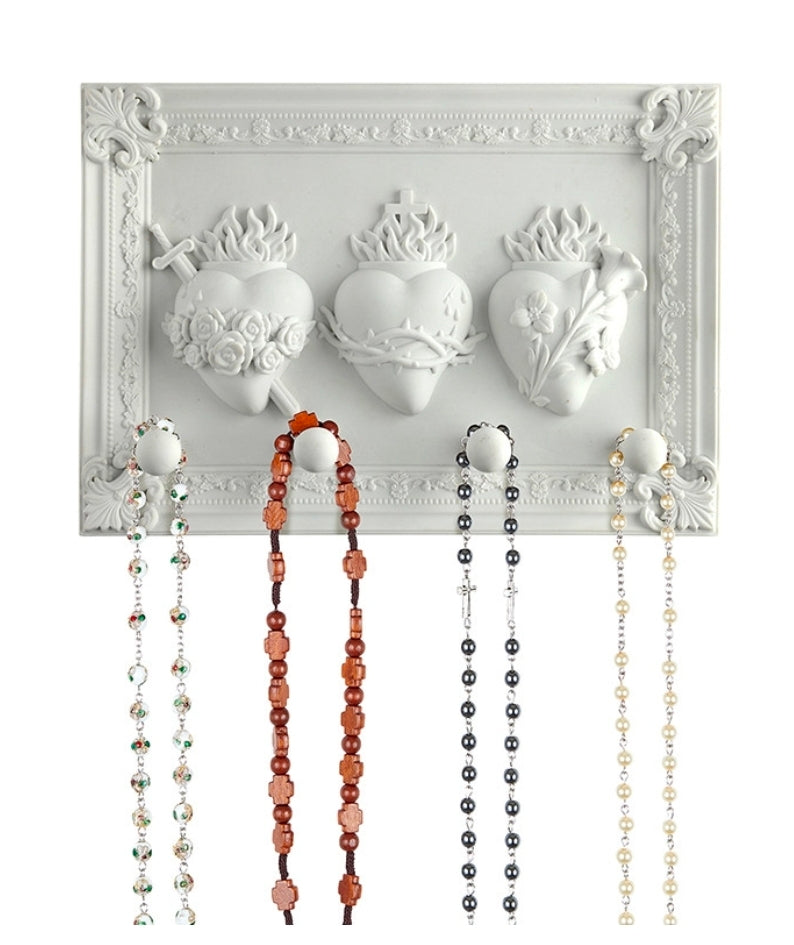 Sacred Hearts Rosary Hanger