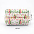 Our Lady of Guadalupe small zip puffer pouch