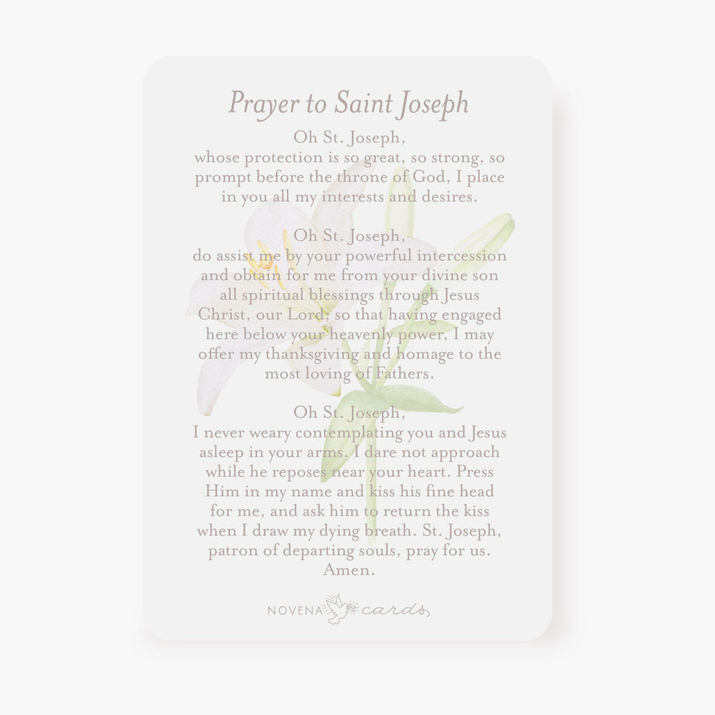 St. Joseph prayer card
