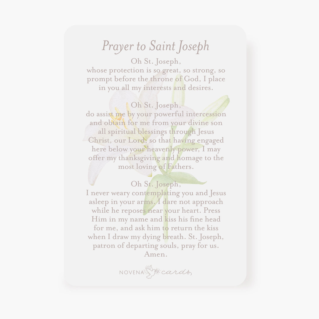St. Joseph prayer card