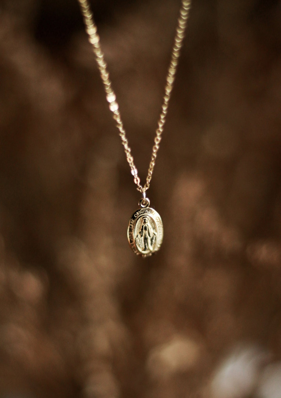 Miraculous Medal Necklace (gold)