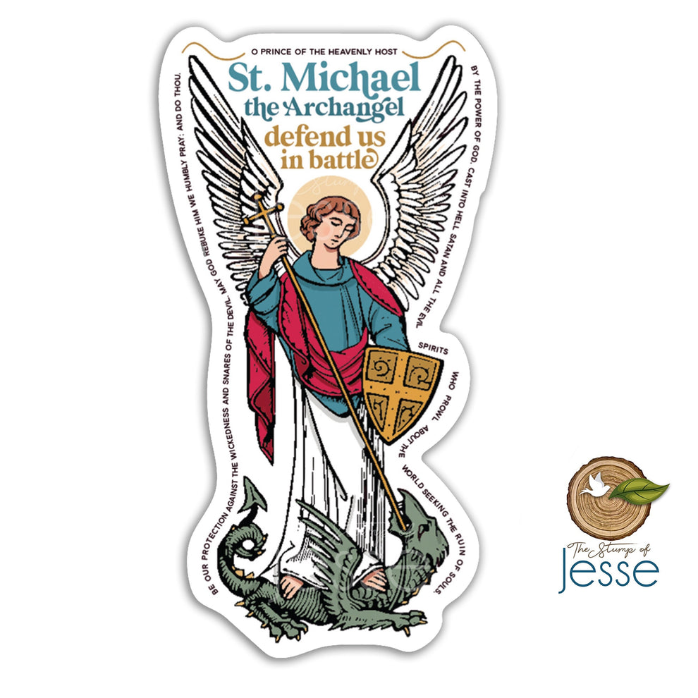 St. Michael waterproof sticker