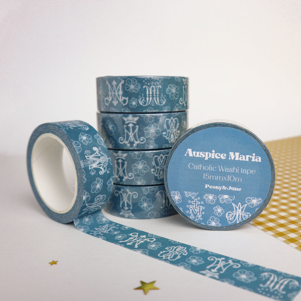 Auspice Maria washi tape, single roll
