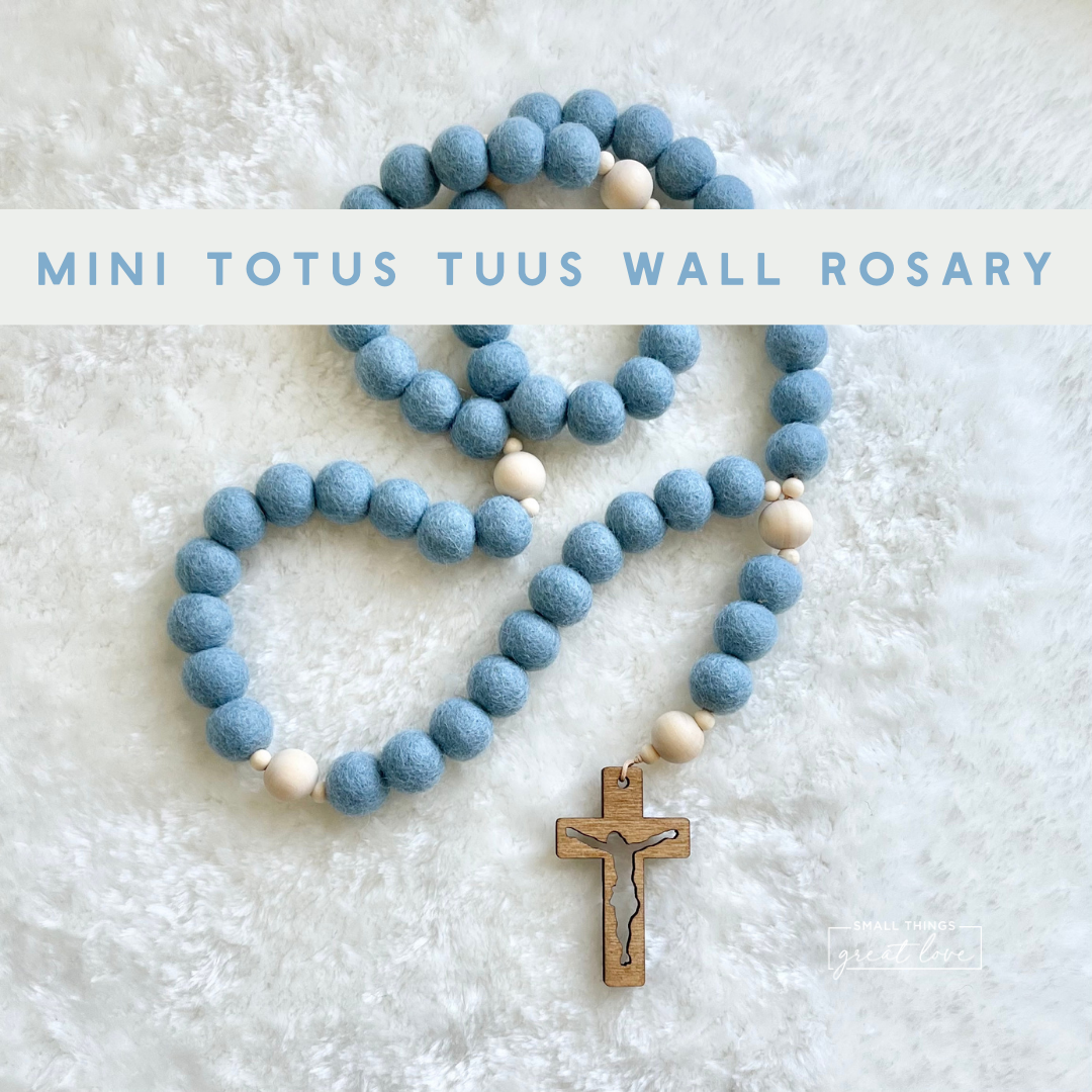 Mini Totus Tuus wall rosary