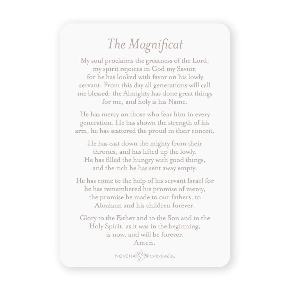 Magnificat prayer card