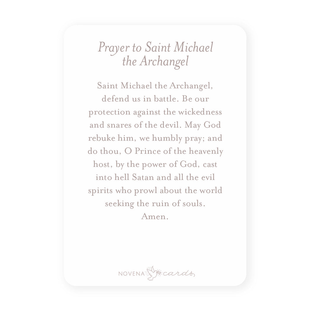 St. Michael prayer card