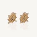 Blessed Mother stud earrings