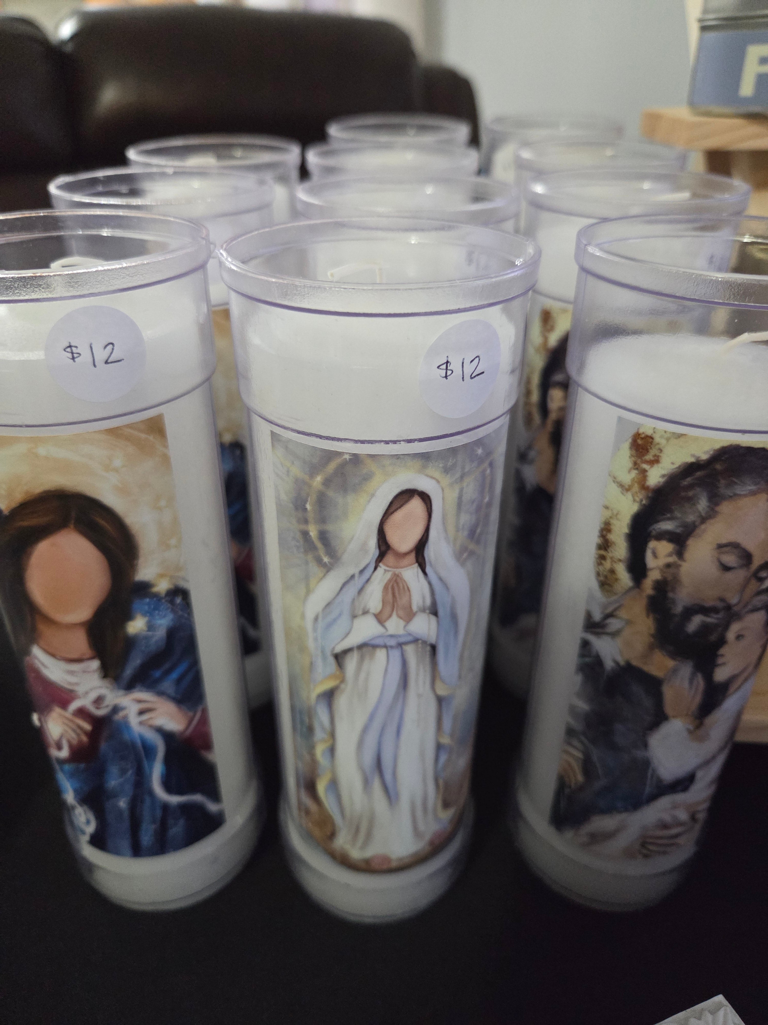 Various novena candles (single candle)
