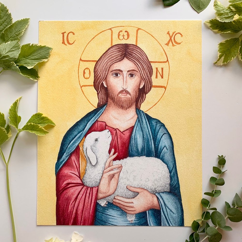 Christ the Good Shepherd 5x7 Print
