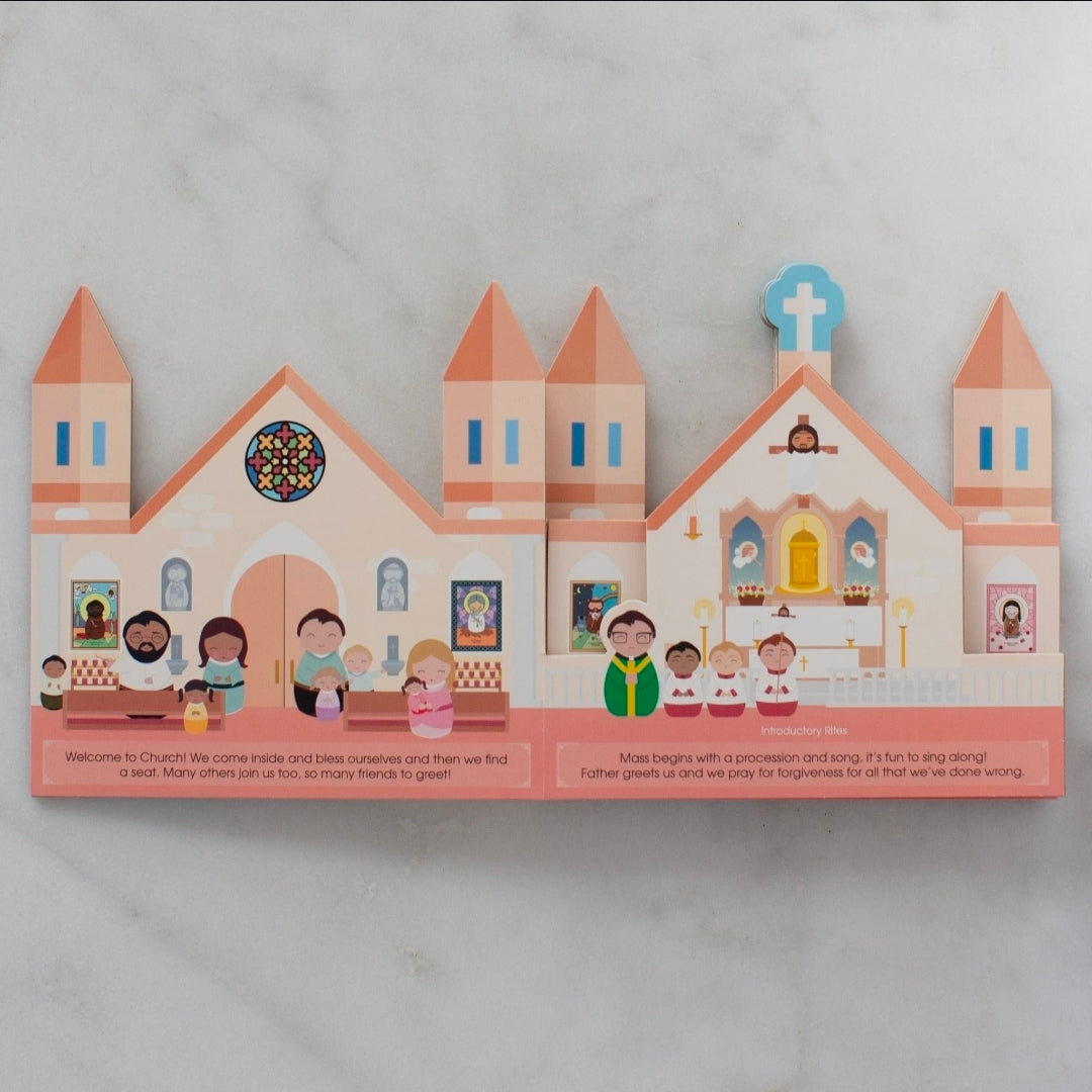 When We Go To Mass-board book for kids