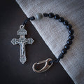 Men's St. Michael pocket rosary from The Catholic Woodworker
