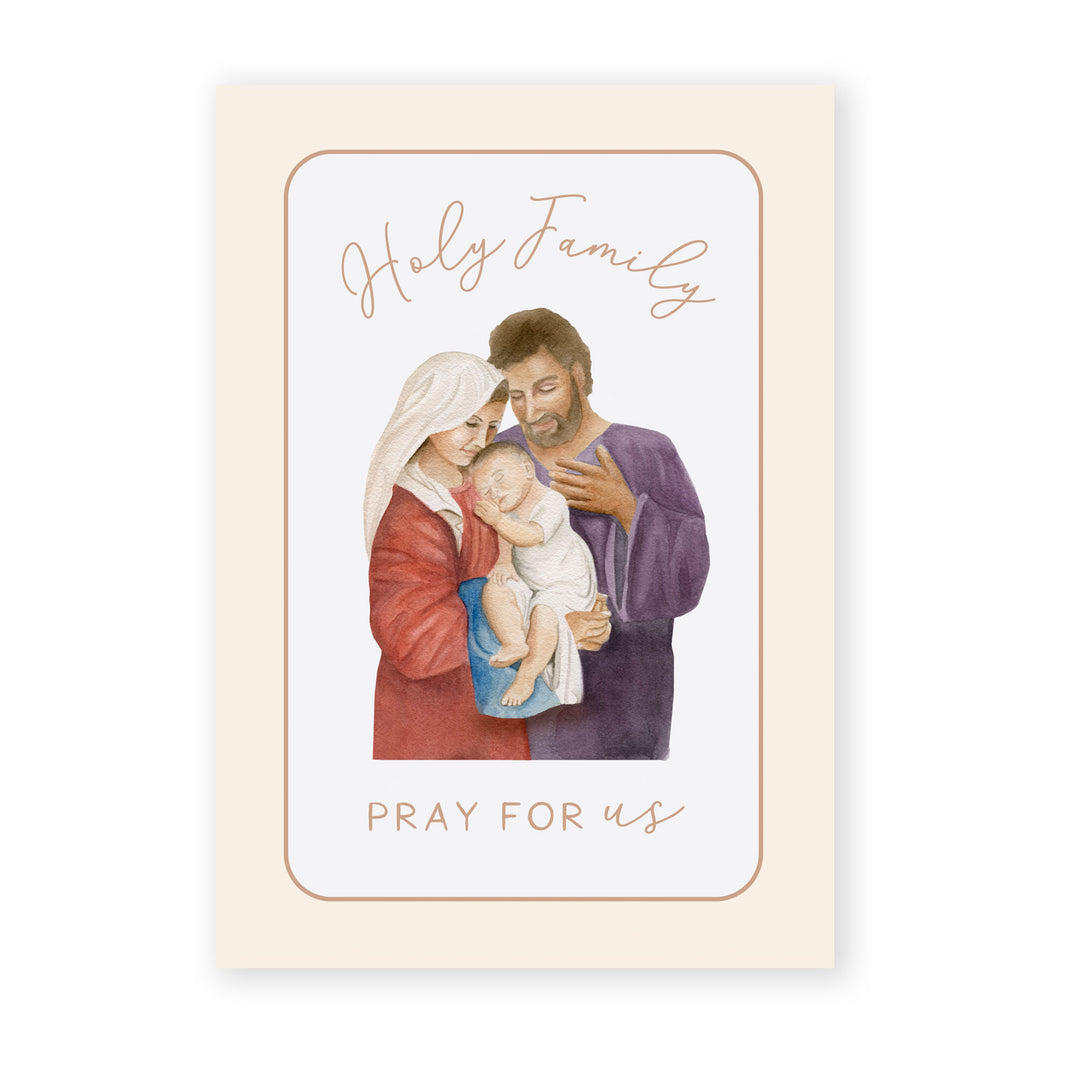 Holy Family novena prayer card