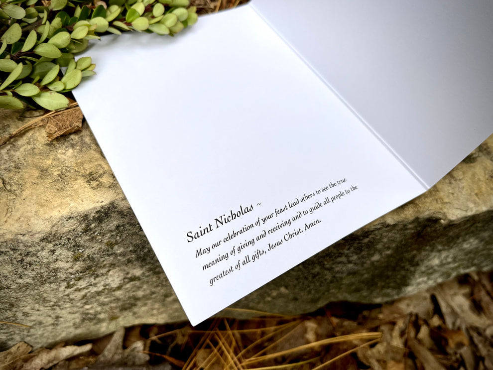 St. Nicholas Greeting Card w/envelope (single card)