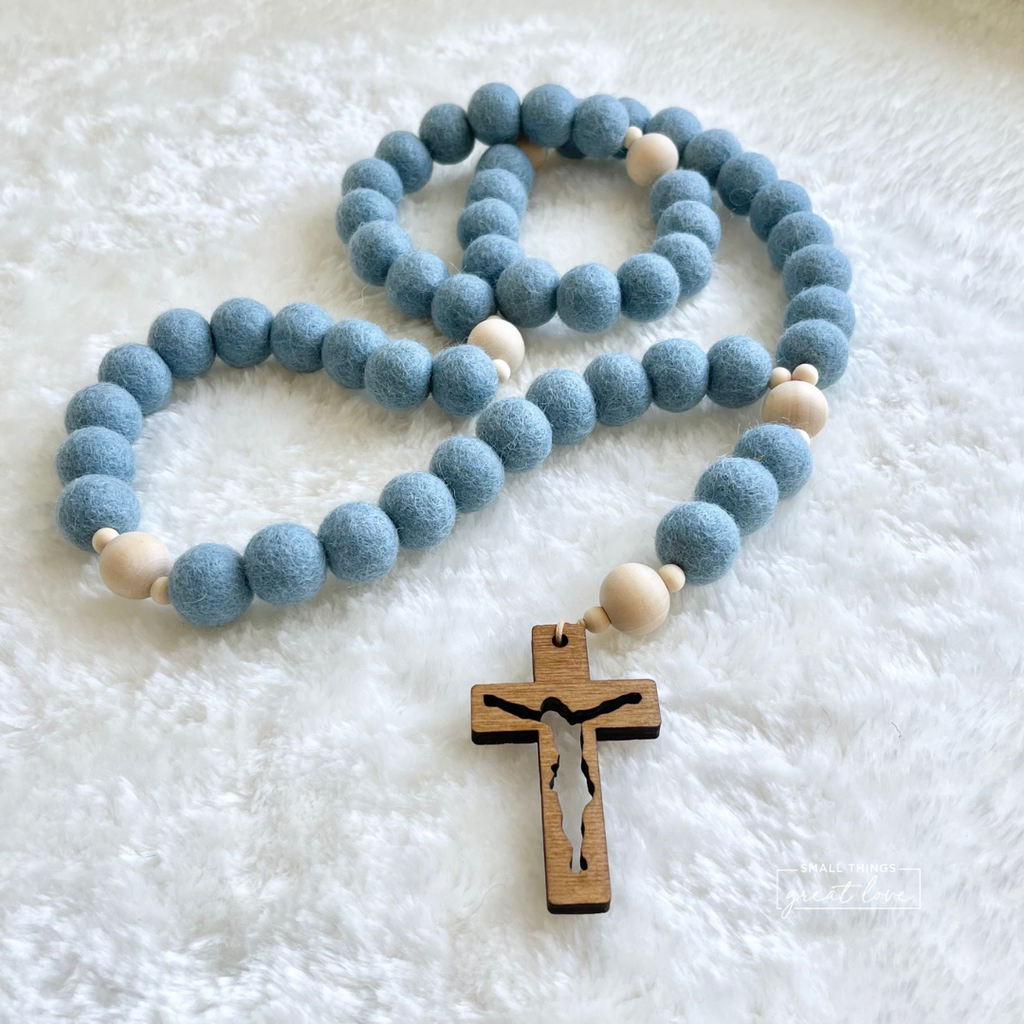 Mini Totus Tuus wall rosary