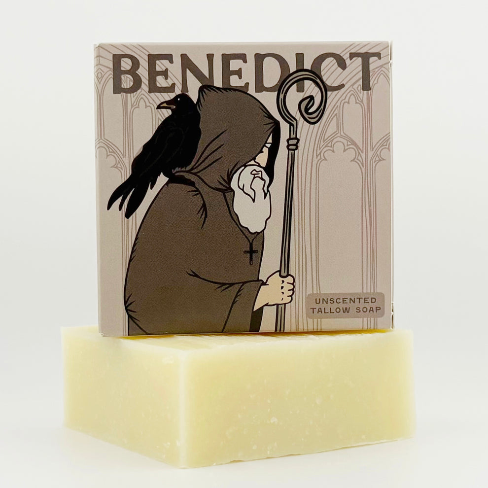 St. Benedict XL Unscented Tallow Soap Bar