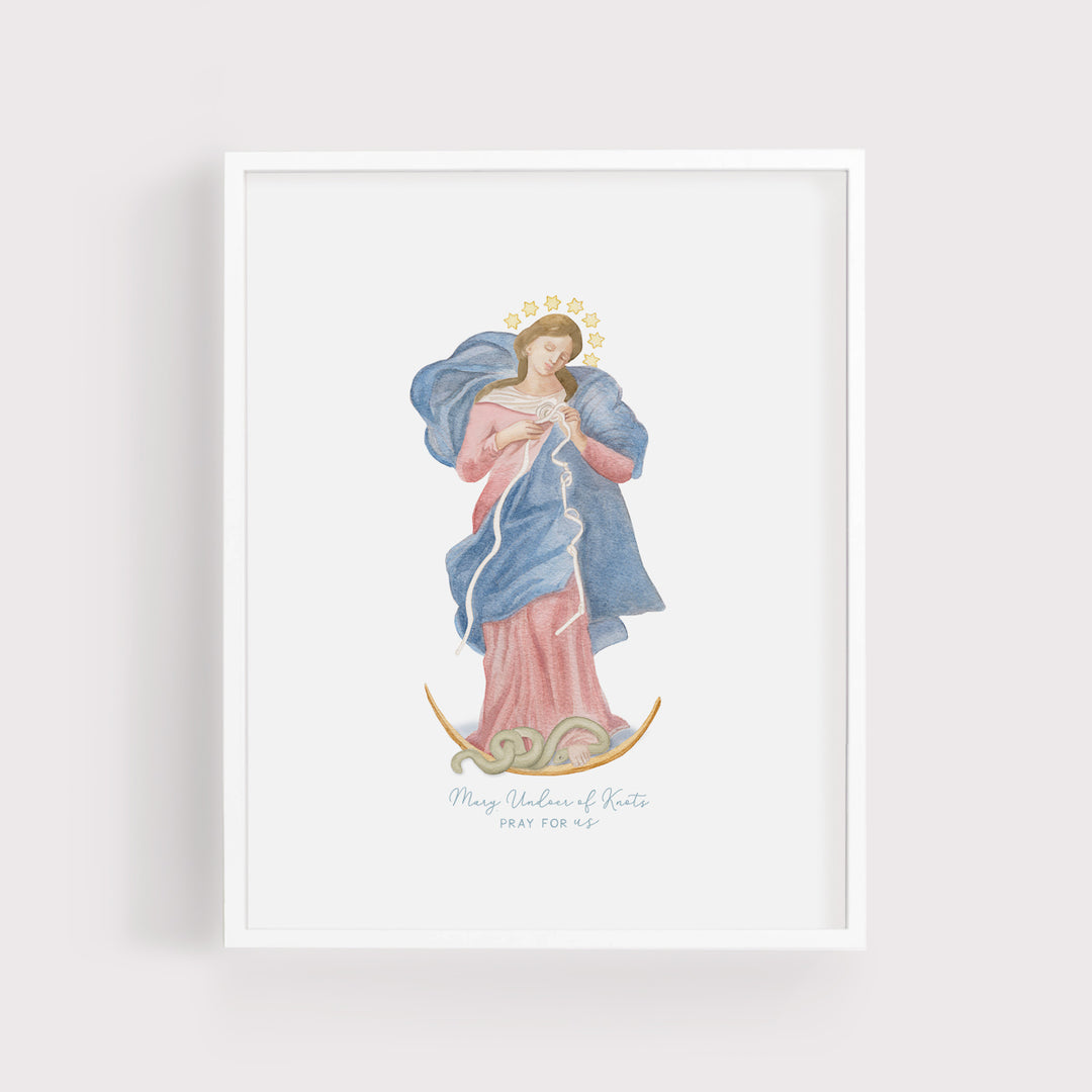 Our Lady Undoer of Knots Art Print 8x10