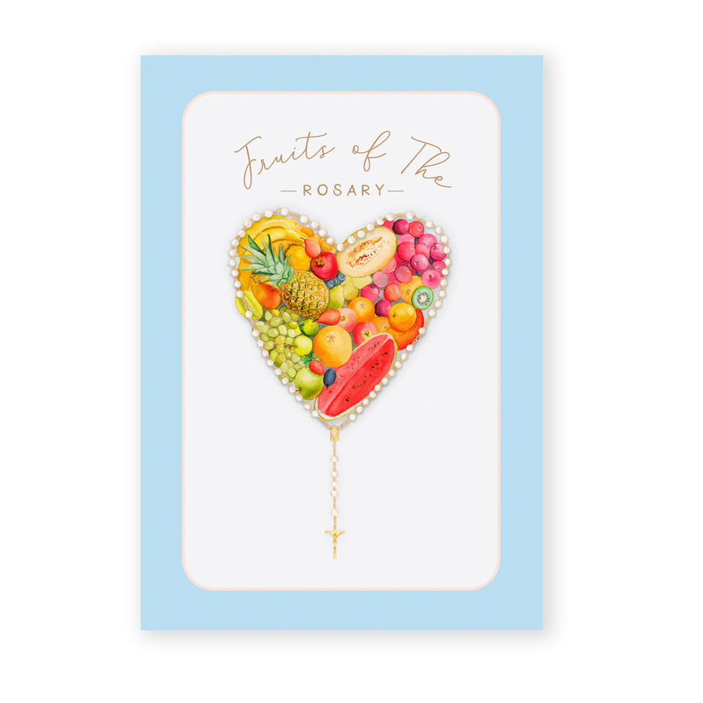 Fruits of the Rosary prayer card