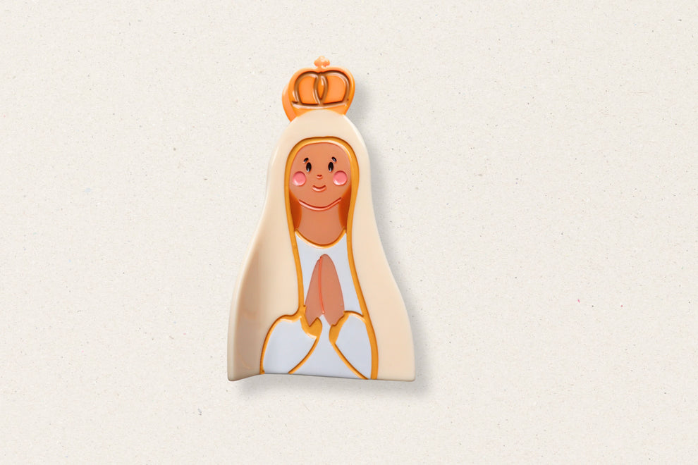 Our Lady of Fatima hair clip