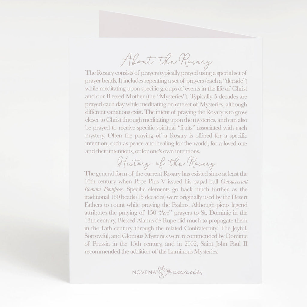Birthday rosary card (sprinkles)