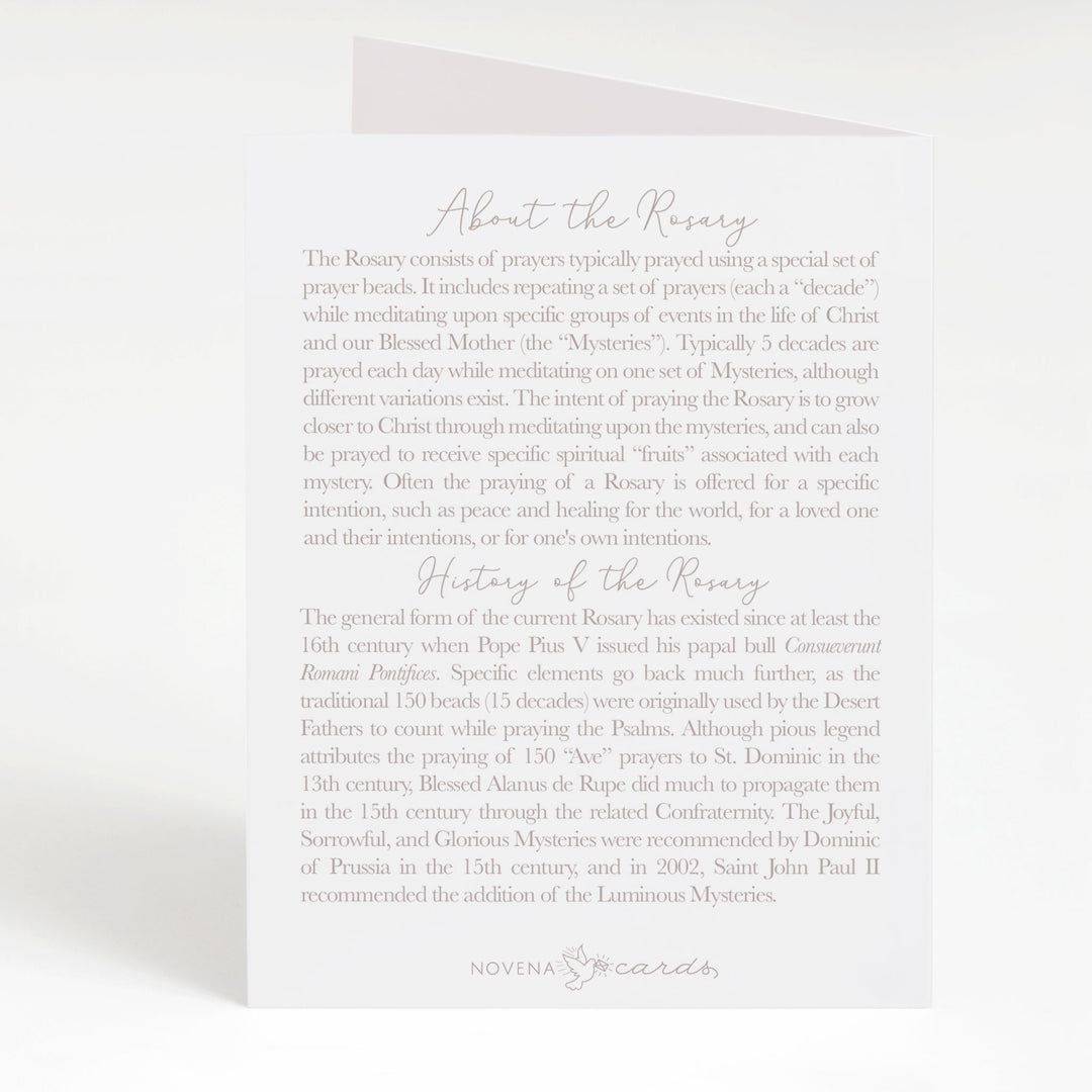 Birthday rosary card (sprinkles)