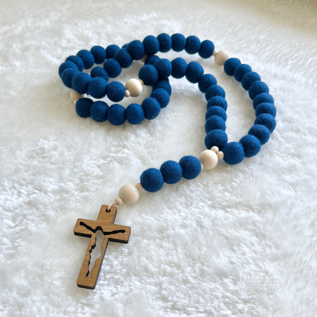 Mini Mary's Mantle Wall Rosary