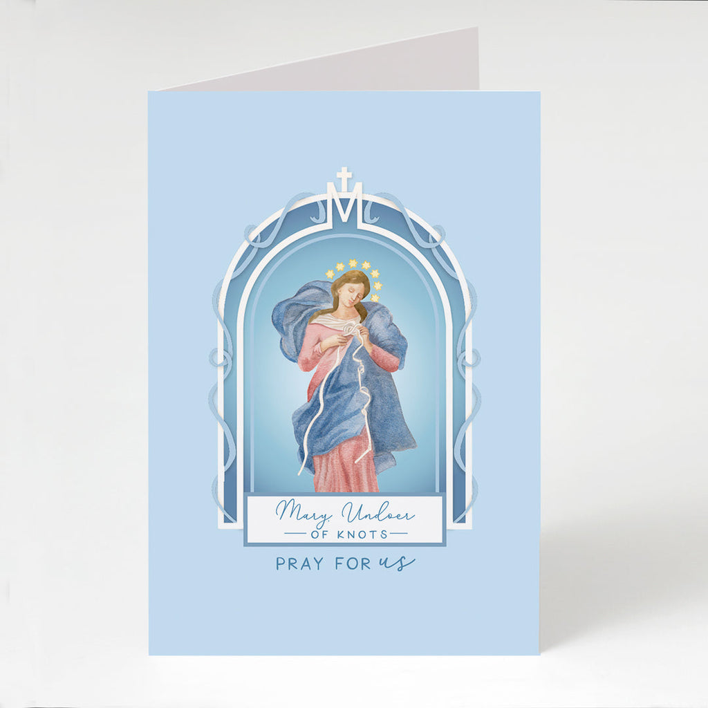 Mary Undoer of Knots prayer card