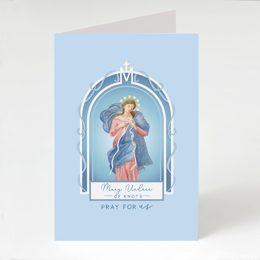Mary Undoer of Knots prayer card