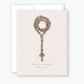 Rosary card (beige)