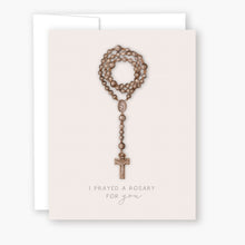 Rosary card (beige)