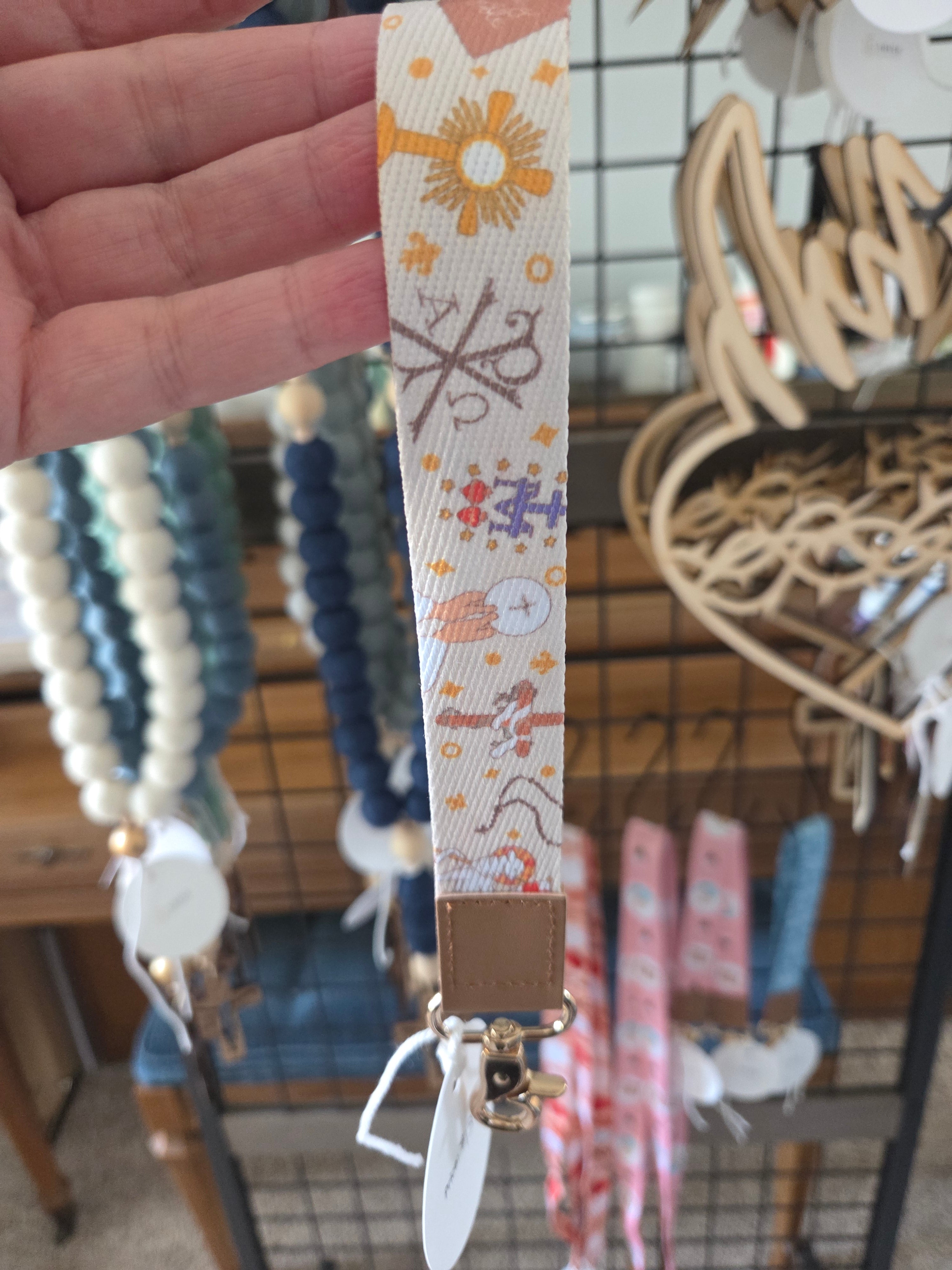 Church symbols keychain