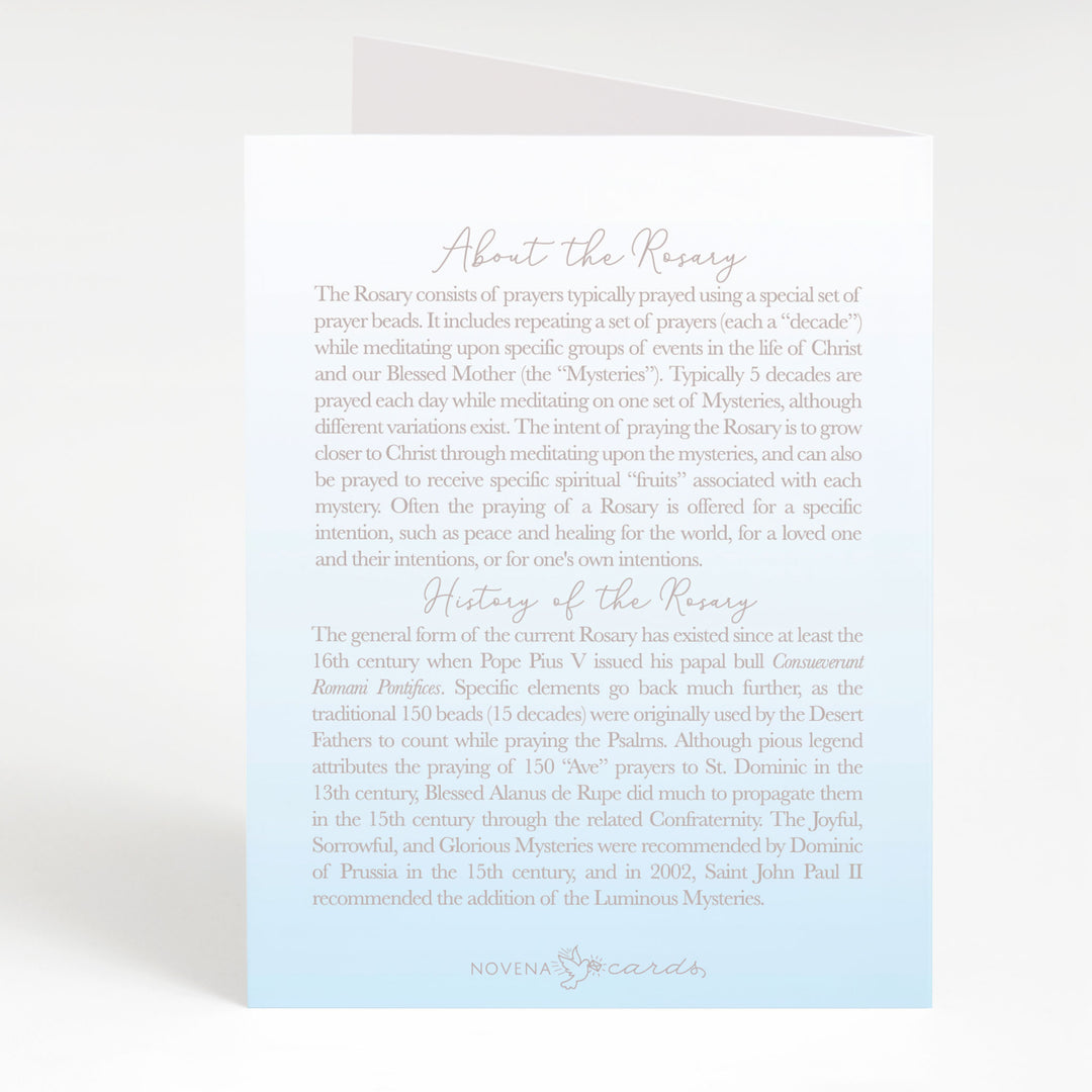 Rosary Card | Sacrament | Baptism