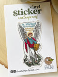 St. Michael waterproof sticker