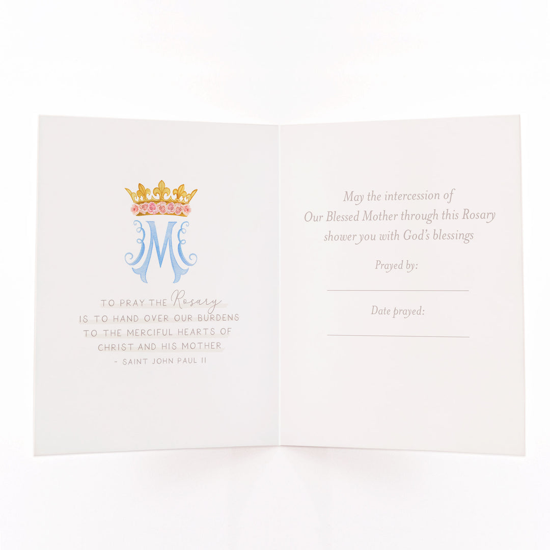 Rosary Card | Bouquet | Lilies