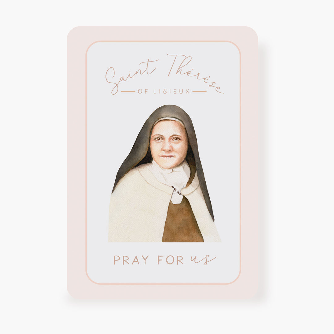 St. Therese prayer card
