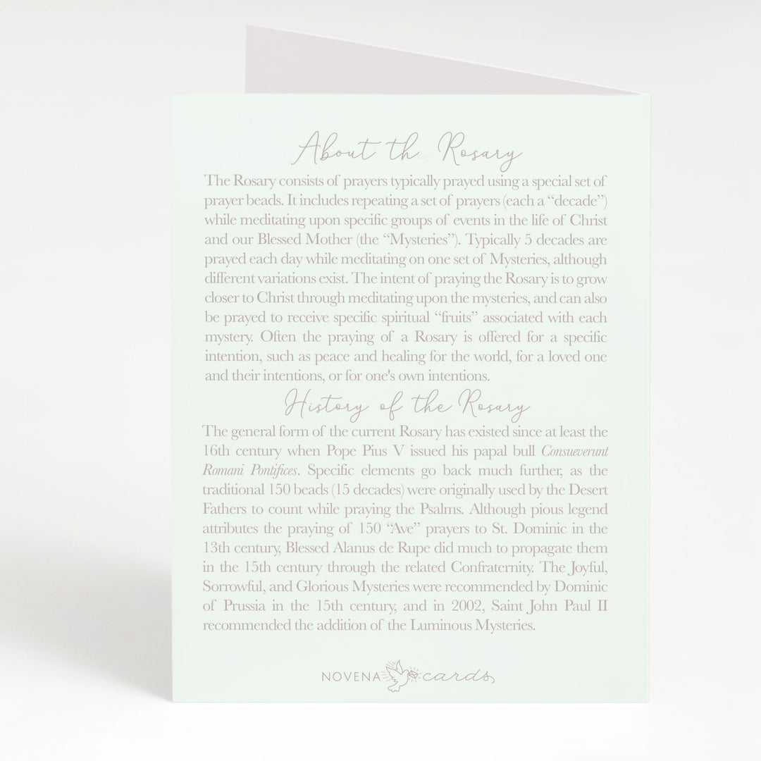 Birthday rosary (candle card)