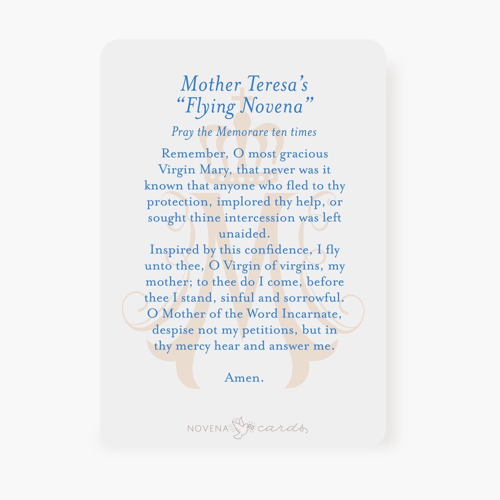 St. Teresa of Calcutta prayer card