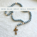 Mini blue gray wall rosary